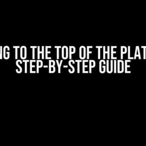 Clamping to the Top of the Platform: A Step-by-Step Guide