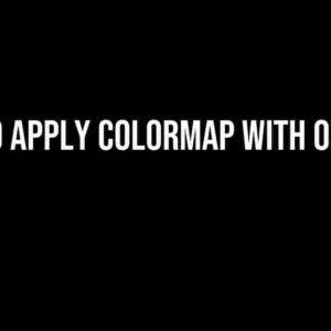 How to Apply ColorMap with OpenCV?